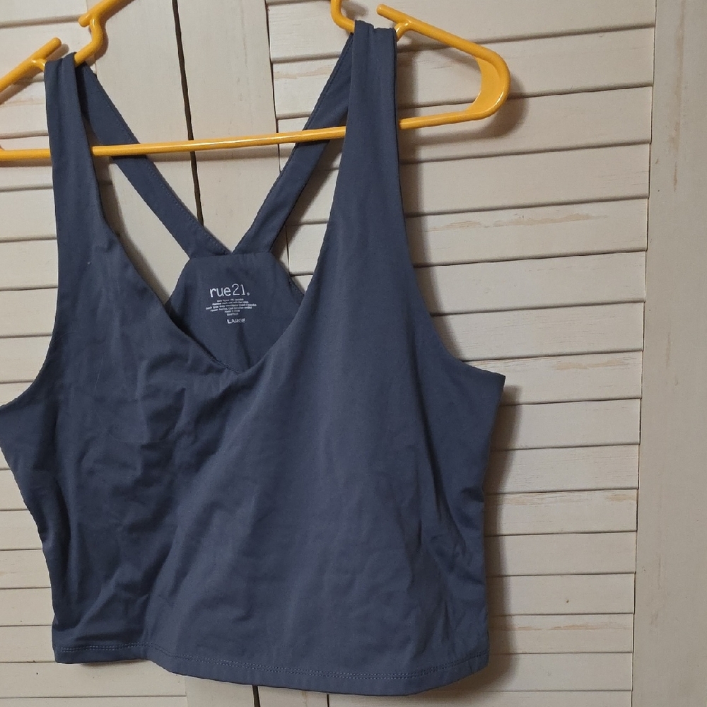 Rue21 Smoke Blue Racerback Tank